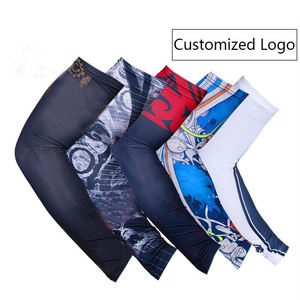 Logotipo personalizado Protección Refrigeración Compresión Deportes Brazo Manga Ciclismo Pesca Sublimación Mangas de brazo en blanco - Product Image 4