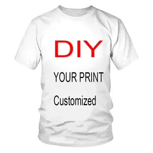 Top Tshirts wholesale Men Sport Shirt High Quality T shirt Custom Image Word Logo Printing Polyester / Cotton