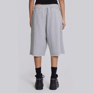 NeverStatic 2025 Ensemble d'été pour hommes Jogger Polyester Motif imprimé Ourlet effiloché High Street Style America Trendy Bermuda Shorts - Product Image 5