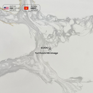 Nv876 đá tổng hợp thạch anh tùy chỉnh nhân tạo calacatta vàng trắng 15 18 20 30 mét dày <span class=keywords><strong>Quartz</strong></span> đá slab - Product Image 3