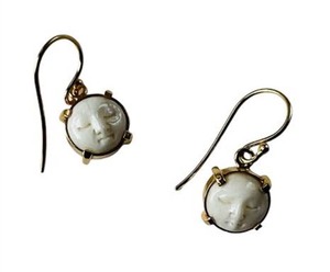 <b>Unique</b> Handmade Sterling Silver Dangle moonstone Earring 10mm Round Shape Prong Set <b>For</b> Jewelry Set <b>For</b> Anniversary <b>Gift</b> <b>For</b> <b>Her</b> - Product Image 1