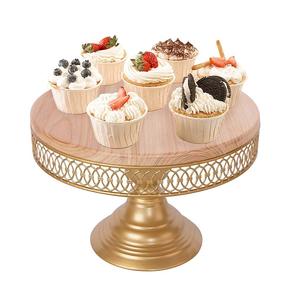 Présentoir à gâteau en bois d'acacia avec couvercle en acrylique pour mariage Présentoir rond en bois pour produits en relief - Product Image 3