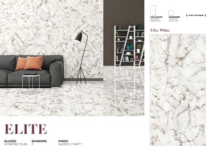 กระเบื้องเคลือบลายครามดีไซน์อิตาลีสีขาวชั้นยอด - Product Image 2