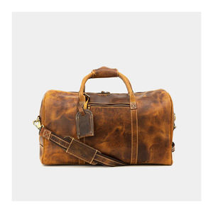 Sac fourre-tout polochon en cuir imperméable unisexe de nouveau style avec logo imprimé de couleur unique pour les sports de plein air, les voyages et la salle de sport - Product Image 2