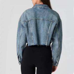 Vestes en jean à manches longues pour adultes, vente en gros, vêtements d'extérieur pour femmes, veste en jean pour femmes de haute qualité - Product Image 5