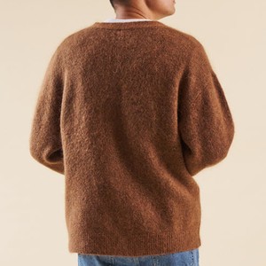 New Wholesale Custom 100% Cotton Knit <b>Men's</b> Winter Solid Warm V Neck <b>Cardigan</b> Button-Up <b>Oversize</b> Breathable Sweater - Product Image 5