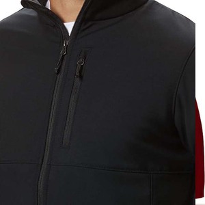 Veste Softshell pour homme de haute qualité OEM, résistante à l'eau et au vent, en tissu canvas avec revêtement, veste d'extérieur Softshell - Product Image 6