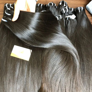 Cabello humano virgen sin procesar de alta calidad, 1-3 años, máquina de cabello ruso de por vida, doble trama blanqueada/teñida, onda Regular - Product Image 1