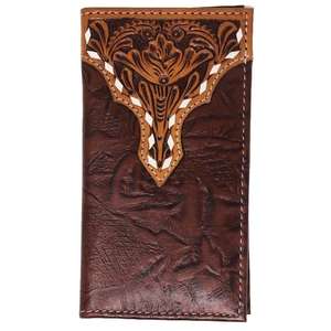 Unisex Vintage Tan Genuine <b>Leather</b> RFID Blocking <b>Handmade</b> India Messenger <b>Bag</b> Wallet Hasp Closure 8x4x1 - Product Image 3