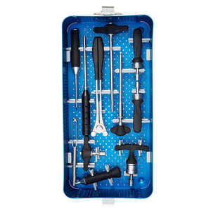 Ensemble d'instruments de chirurgie orthopédique de la colonne vertébrale en acier inoxydable, manuel et à alimentation électrique, kits de neurochirurgie par SurgiRight Instrument - Product Image 6