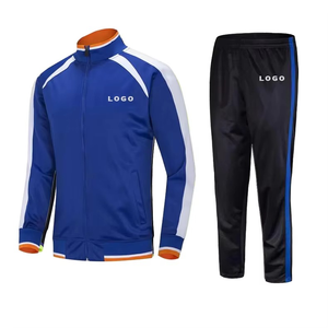 Logo personnalisé imprimé coupe ajustée respirant séchage rapide deux pièces hommes adulte football survêtement ensemble équipe formation vêtements de sport en gros - Product Image 5