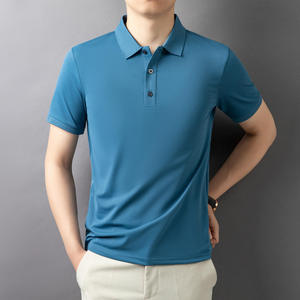 Polo de haute qualité pour hommes élégant vêtements d'été tenue décontractée Slim Fit vêtements de mode confortable haut léger - Product Image 4