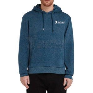 Vente chaude Acide Lavage Solide À Capuche Polaire Hoodies pour Hommes Casual Respirant quantité minimale de commande Bas - Product Image 6