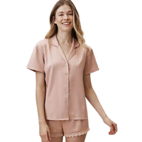 Ensemble de pyjama en coton biologique pour femme, respirant, confortable, thermique, avec embellissements personnalisés en strass sur le devant, luxe, livraison rapide