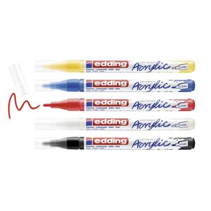 Edding 5300 Basic Fein Juego de 5 Marcadores Acrílicos para Arte y Creatividad - Product Image 4