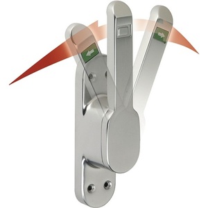 Deni 30 mm Round Bar Bicycle Lock <b>Door</b> Bolt VARIO DIN Left/Right Silver Anodized <b>Light</b> Alloy 10 mm - Product Image 1