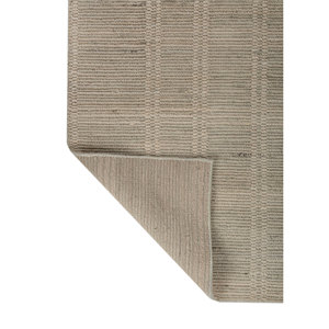 Alfombra de Lana Hecha a Mano Verde Contorno, Estilo Clásico a Rayas para el Hogar, 10 mm de Grosor, para Entrada, Dormitorio y Pasillo - Modelo HWL-442 - Product Image 5