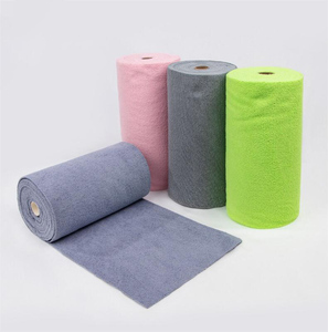 Rouleau de chiffons de nettoyage en microfibre pour <span class=keywords><strong>cuisine</strong></span>, tricotés chaîne, sans huile, réutilisables, anti-déchirure, taille personnalisée - Product Image 2