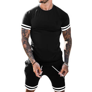 2025 Arrival Summer Men's <b>Tracksuit</b> Breathable 100% Cotton Casual Wear with Comfortable Half Sleeves Most Demanded - Product Image 1