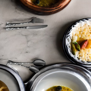 Nouvellement Design Haute Qualité Camping En Acier Inoxydable Miroir De Mariage Couverts Ensembles De Luxe Fantaisie Cuillère Fourchette Couteau Couverts Ensembles - Product Image 4