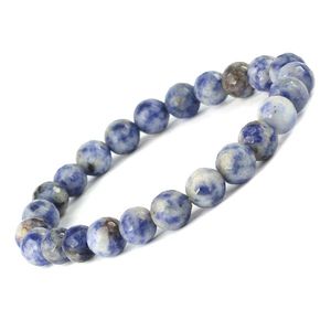 Bracelet en cristal de sodalite, pierre précieuse naturelle pour la vérité et l'intuition - Product Image 4