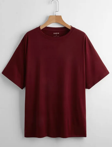 Camiseta profesional personalizada para hombre para verano de gran tamaño con hombros caídos de talla grande 100% algodón orgánico patrón sólido logotipo frontal - Product Image 2