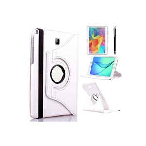 Étui en cuir PU rotatif à 360° pour Samsung Galaxy Tab A 10.1 T580 - Blanc par Netzy - Product Image 1