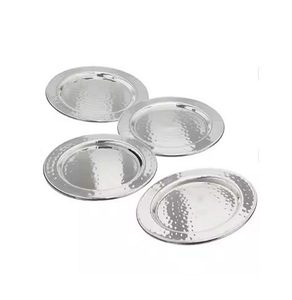 Ensemble de 4 sous-verres ronds en aluminium bon marché pour le thé et le café sous-verre le plus abordable - Product Image 6