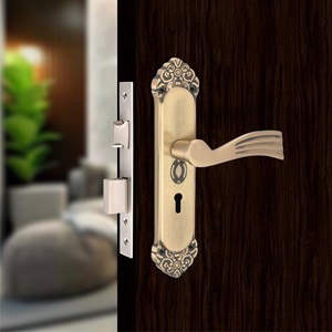 2025 mejor calidad lujosa manija de puerta de Zinc de Color negro dorado diseño moderno para oficina Hotel cocina uso mejor precio India - Product Image 1