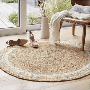 Tapis en jute tissé à la main avec glands Tapis d'accent bohème rustique pour chambre ou couloir - Product Image 5