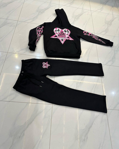 Vêtements de rue de haute qualité avec logo personnalisé dernière mode Vêtements Jogging Pantalon évasé Survêtement polaire technique d'impression bouffante - Product Image 1