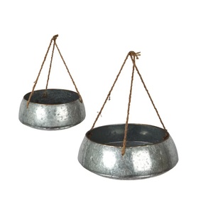 Attractive New Design Galvanized planter Hanging Planter tub and Flower Pot for home hotel bedroom and <b>drawing</b> room - Product Image 2