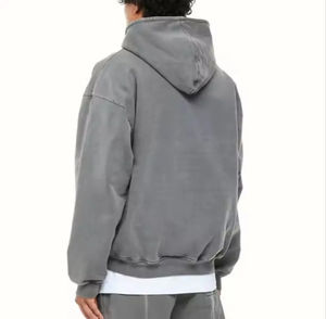 Logo personnalisé Sweats à capuche zippés Design unique avec poche Élégant et confortable Prix de gros Sweats à capuche avec col et capuche - Product Image 3