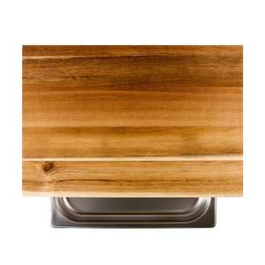 Planche à découper en bambou avec bol en acier inoxydable Bloc à découper écologique gravé au laser-TAIMARSWOOD Passe au lave-vaisselle - Product Image 3