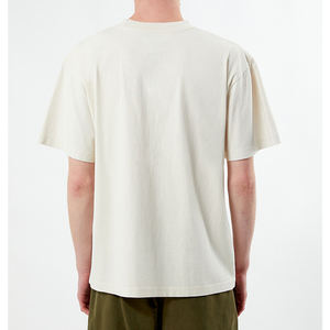 เสื้อยืดผ้าฝ้ายคอกลมสำหรับผู้ชายพิมพ์ลายบนหน้าจอได้ตามต้องการ - Product Image 4