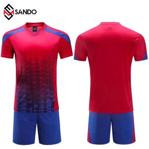 Camisetas de fútbol en blanco unisex para hombre, camisetas y uniformes de fútbol, venta al por mayor, sublimación, estampado liso para adultos - Product Image 1
