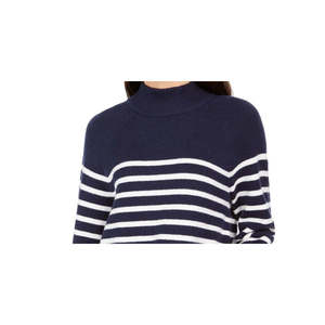 Maglione Casual da Donna Charter Club, Stile Vintage a Righe con Collo Alto, Traspirante e Morbido, Taglia XS per Autunno e Inverno - Product Image 2