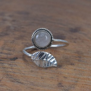 Anillo de piedras preciosas de piedra lunar, joyería de Plata de Ley 925, anillo giratorio hecho a mano, anillo de plata, regalo de Navidad, joyería de Fuego Azul de Año Nuevo - Product Image 5