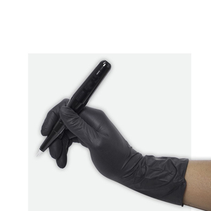 Gants en nitrile antidérapants, imperméables, à cinq doigts, sans poudre, diverses couleurs, pour la beauté, les examens médicaux, logo personnalisé - Product Image 5