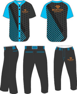 New Style Customized Design Breathable Quick Dry Sports Wear <b>Baseball</b> Uniform <b>Set</b> for Men Team Use - Product Image 1