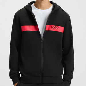 Sudadera con Capucha para Hombre, Transpirable, Talla Grande, con Cierre, Precio de Fábrica, Diseño Moderno con Bloques de Color, Impresión Personalizada de Alta Calidad 2026 - Product Image 1