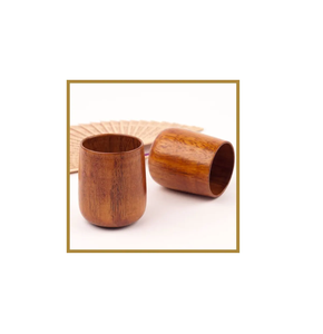 Utensilios de cocina hechos a mano indios Vidrio de madera Más vendido Vaso de agua potable de madera de alta calidad para la venta - Product Image 3