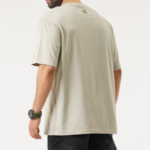 Usine directe en gros coton imprimé personnalisé 240 GSM épaule tombante Cool Fit Streetwear t-shirt surdimensionné - Product Image 6