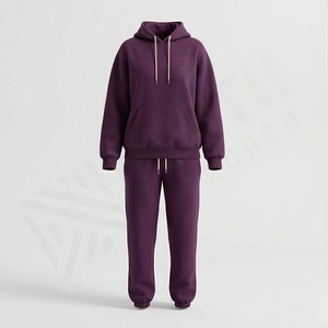 Conjuntos Deportivos para Mujer, Talla Grande, Estilo Desgastado, Algodón, Felpa Francesa, Bordado, Lavado Ácido, Ropa Deportiva para Gimnasio y Fitness - Product Image 1