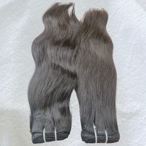 Extensions et perruques de cheveux Remy de vague naturelle de qualité supérieure de qualité 10A | Style indien brut - Product Image 2