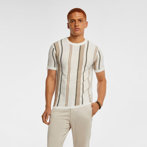 T-shirt pour hommes grande taille T-shirts pour hommes décontractés Accept OEM T-shirt personnalisé en coton biologique respirant de couleur unie vierge - Product Image 6