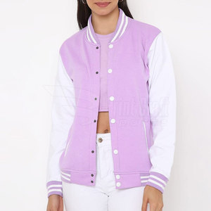 Manufacturers' High Quality Women's Letterman Jacket Casual Adult Wear Breathable and Finished Processing Wholesale - Product Image 1