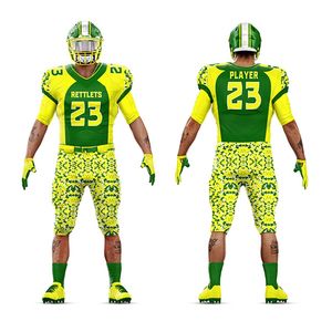 Kits d'uniformes de Football américain personnalisés professionnels maillots et pantalons sublimés confortables respirants directs d'usine pour le jeu - Product Image 4