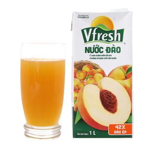 VFresh-Bebida de jugo de melocotón, 1L de alta calidad y al mejor precio al por mayor de Vietnam - Product Image 3