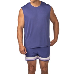 80% Polyester 20% Spandex 180 Gsm 220 Gsm Heavyweight High Street Stretchable Tank Top Loose Fit Design Summer Vintage <b>Singlet</b> - Product Image 4